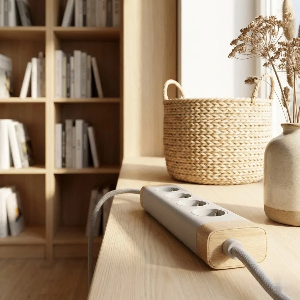 USB power strip with multiple outlets and ports